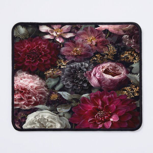 Item preview, Midnight Dahlia & Rose Bouquet: Moody Baroque Garden designed and sold by digitalartinspo.