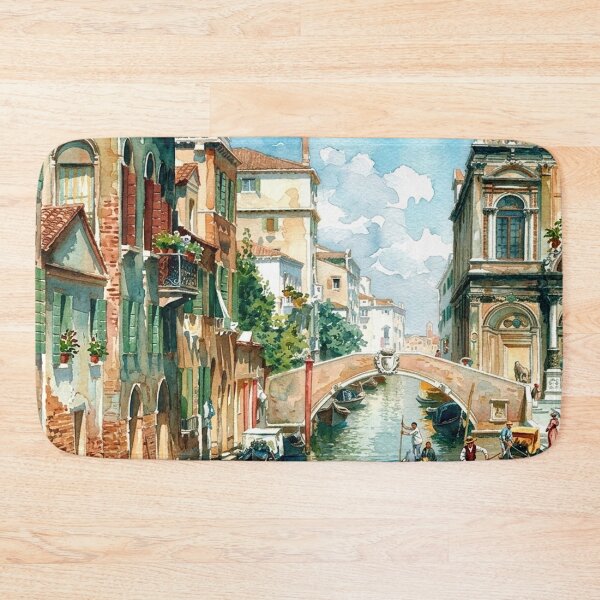 Item preview, Venice Italy Grand Canal Watercolor Cityscape Wall Art designed and sold by posteriocrew.