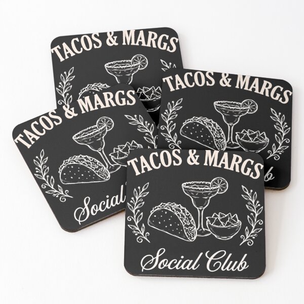 Item preview, Tacos and Margs Social Club Retro Mexican Food Lover Design designed and sold by haitrieuic96.