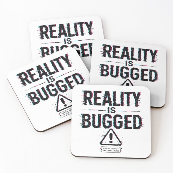 Item preview, Reality Is Bugged Glitch Aesthetic Gamer Error System designed and sold by the-dovlat.
