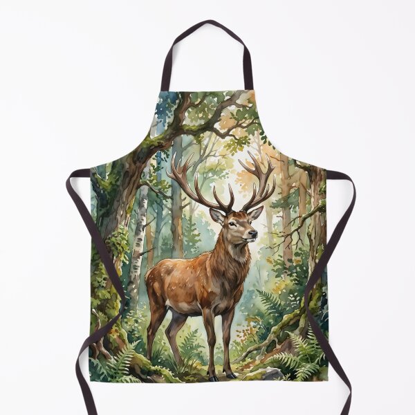 Item preview, Majestic Stag Cervus Elaphus Woodland Nature designed and sold by RubisLeaf.