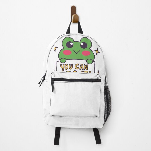 Item preview, Cute Kawaii Frog You Can Do It Motivational Positivity Sticker designed and sold by Neonpawse.