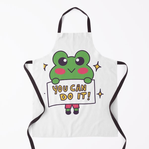 Item preview, Cute Kawaii Frog You Can Do It Motivational Positivity Sticker designed and sold by Neonpawse.