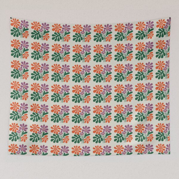 Item preview, Matisse Inspired Floral Cutout Art – Abstract Modern Botanical Wall Print designed and sold by Tamas Das.