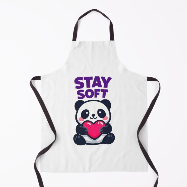 Item preview, Stay Soft Panda Cute Animal Holding Heart Kawaii Panda Design designed and sold by Lovestickerco.