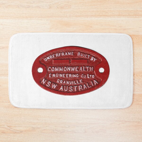 Item preview, NSW Railways builders plate Commonwealth Engineering Co designed and sold by Ex-Supermodel.