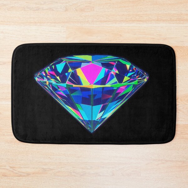 Item preview, Cyberpunk Neon Diamond - Radiant Futuristic Jewel Art designed and sold by powersunlight.