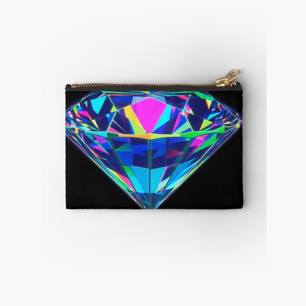 Item preview, Cyberpunk Neon Diamond - Radiant Futuristic Jewel Art designed and sold by powersunlight.