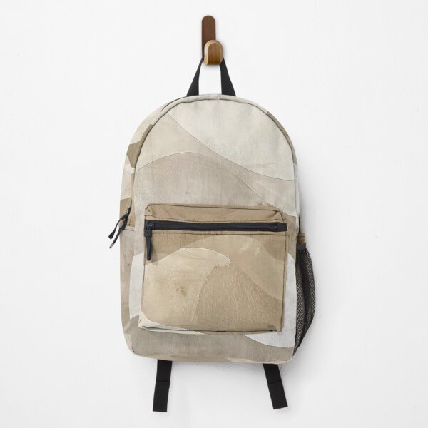 Item preview, Abstract beige wave design, minimalist organic shapes, modern designed and sold by CosmicGlyph.