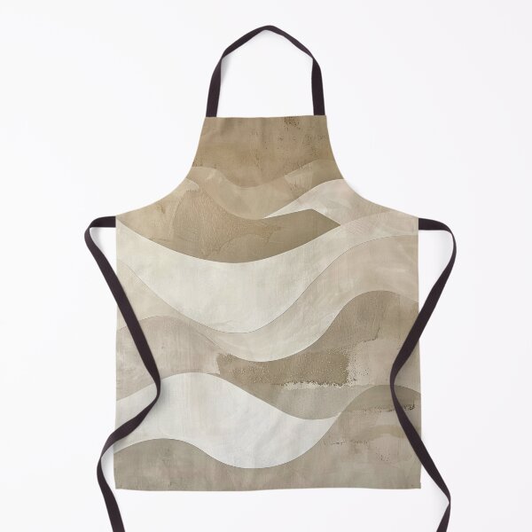 Item preview, Abstract beige wave design, minimalist organic shapes, modern designed and sold by CosmicGlyph.