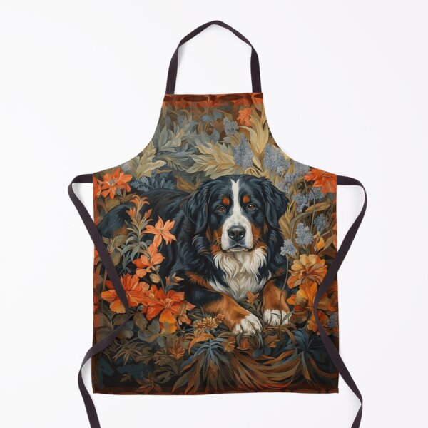 Artikelvorschau, Berner Sennenhund Berner Oberland Blumenkunst entworfen und verkauft von AntiqueImages.