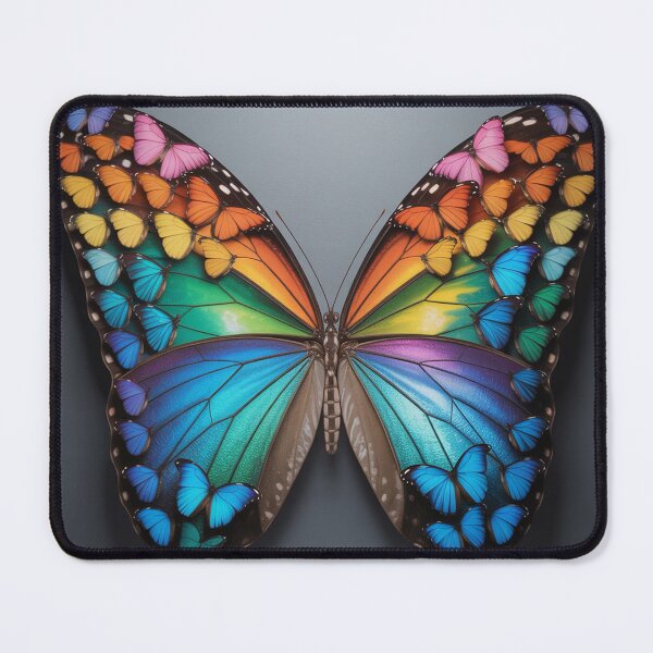 Item preview, Surreal Multi Colored Butterfly Wings Illustration designed and sold by MJMVisuals.