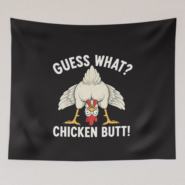 Item preview, Guess What Chicken Butt Funny Chicken Meme Chicken Lover Gift Backyard Chicken Humor designed and sold by kiralynstration.