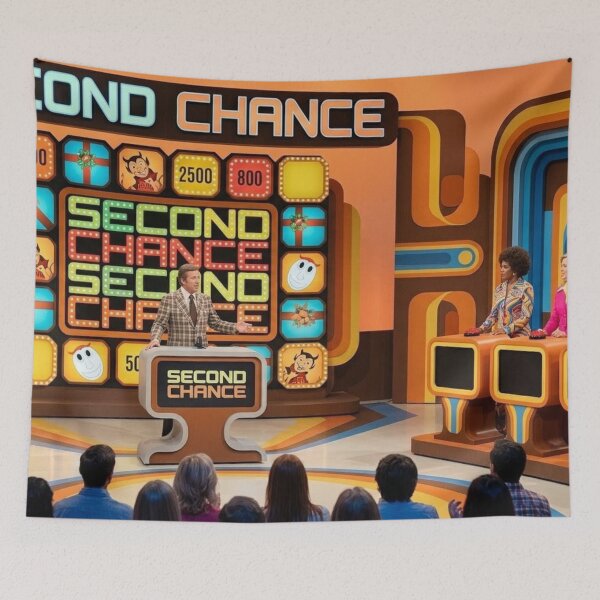 Item preview, Retro Game Shows Studio, Second Chance designed and sold by Uniqueartai.