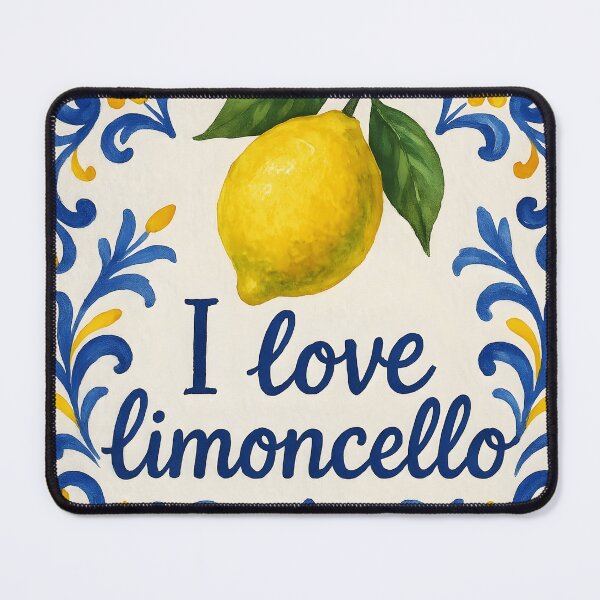 Item preview, I Love limoncello – Amalfi-Inspired Lemon Tile Design designed and sold by EmeraldeaArt.