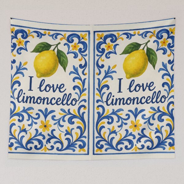 Item preview, I Love limoncello – Amalfi-Inspired Lemon Tile Design designed and sold by EmeraldeaArt.