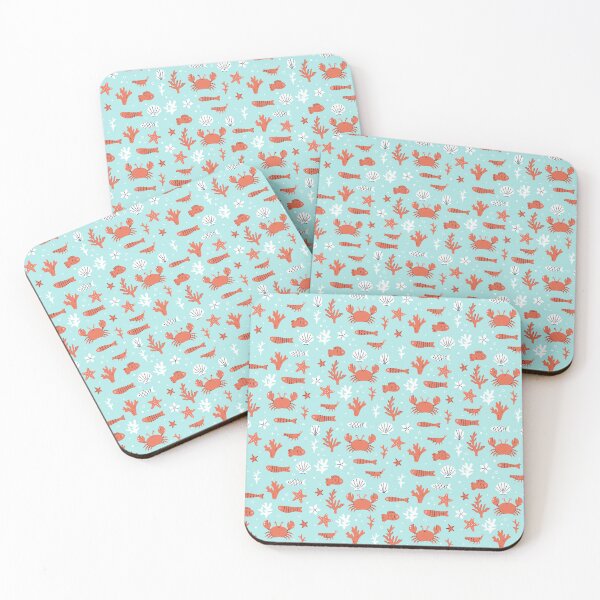 Item preview, sea creatures on a blue background designed and sold by burbura.