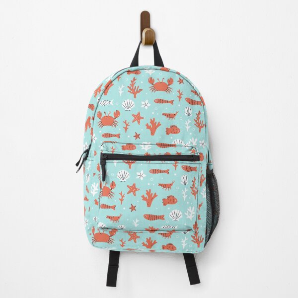 Item preview, sea creatures on a blue background designed and sold by burbura.