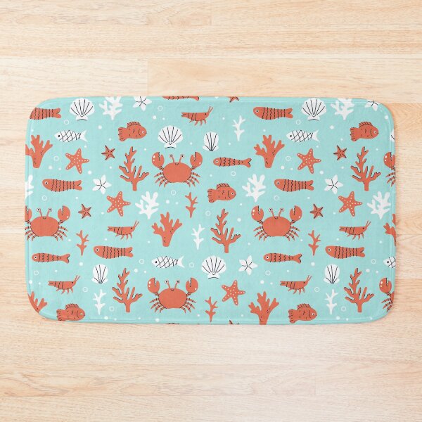 Item preview, sea creatures on a blue background designed and sold by burbura.