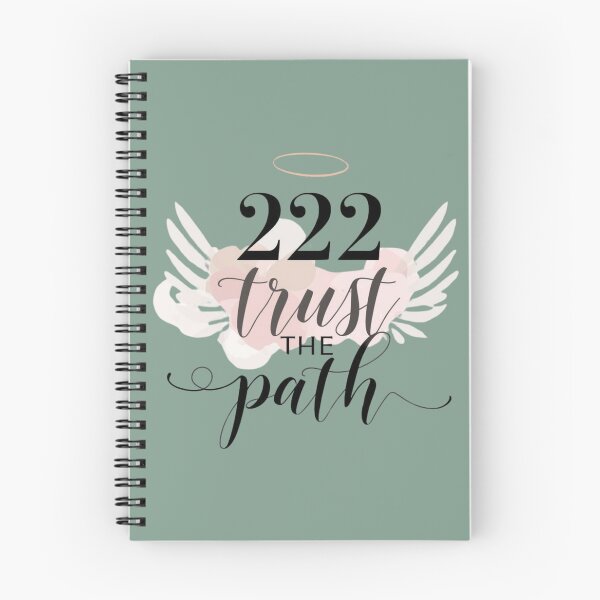 Item preview, 222 Angel Number Manifestation – Trust the Path Spiritual Aesthetic Typography Design designed and sold by CosmicQuietLab.