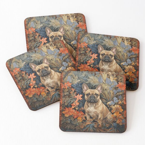 Item preview, Fawn French Bulldog Botanical Art Dog Lover designed and sold by AntiqueImages.