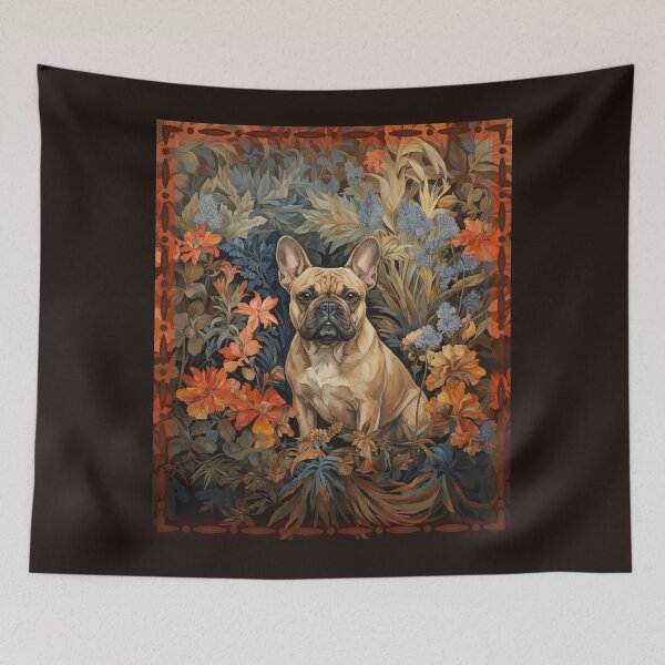 Item preview, Fawn French Bulldog Botanical Art Dog Lover designed and sold by AntiqueImages.