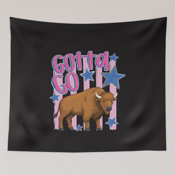 Item preview, Gotta Go Buffalo Funny Western Cowgirl Shirt Girly Western Aesthetic Bison Graphic designed and sold by kiralynstration.
