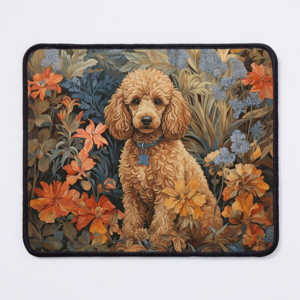 Item preview, Apricot Poodle Dog Botanical Garden Art designed and sold by AntiqueImages.