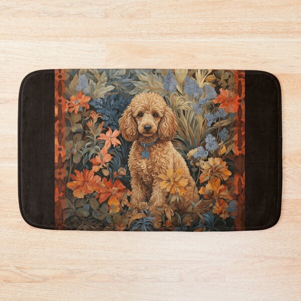 Item preview, Apricot Poodle Dog Botanical Garden Art designed and sold by AntiqueImages.