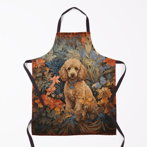 Item preview, Apricot Poodle Dog Botanical Garden Art designed and sold by AntiqueImages.