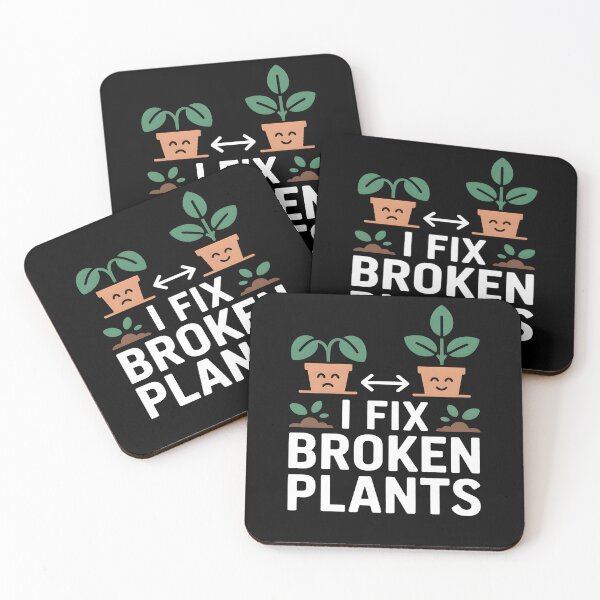 Aperçu de l'œuvre Je répare les plantes cassées Réhabilitation des plantes d'intérieur créée et vendue par MooonTees.