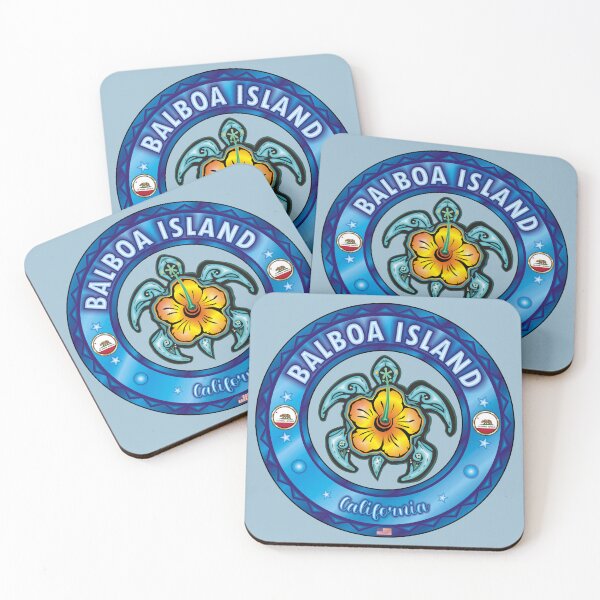 Item preview, Balboa Island Ca California sea turtle hibiscus designed and sold by studioss76.