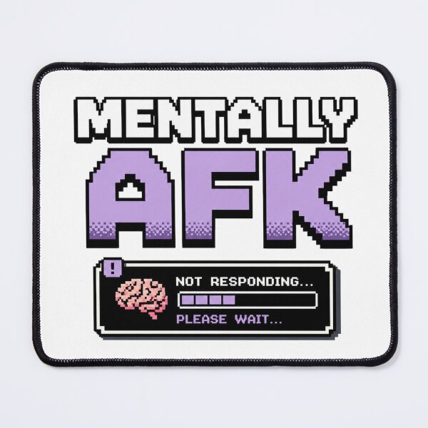 Item preview, Mentally AFK Gamer Mood Funny Introvert Pixel designed and sold by the-dovlat.