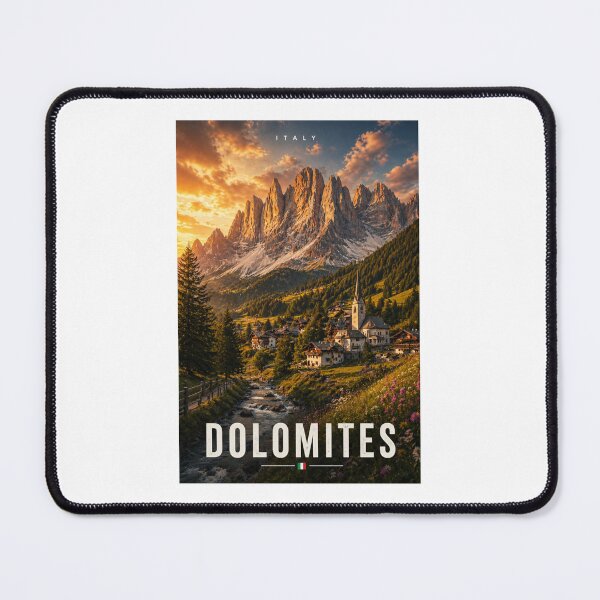 Item preview, Dolomites Italy Mountain Poster – Alpine Sunset Landscape Travel Wall Art Print designed and sold by MyTutina.