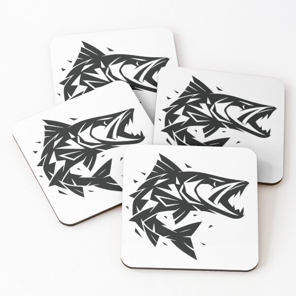 Item preview, Abstract Predator Fish Design – Modern Fishing Art designed and sold by Digal92.