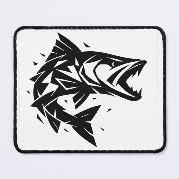 Item preview, Abstract Predator Fish Design – Modern Fishing Art designed and sold by Digal92.