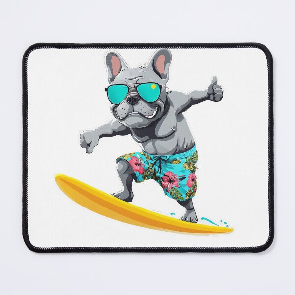 Item preview, Hang Ten Benji: The Surfing French Bulldog designed and sold by ArtisticDesignsbyLinda.