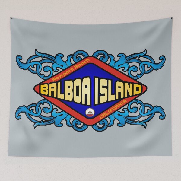 Item preview, Balboa Island Newport Beach California retro sign designed and sold by studioss76.