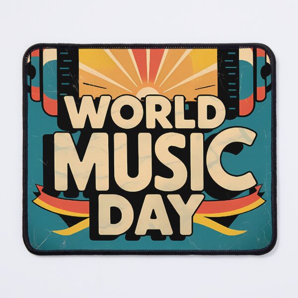 Item preview, Headphones & Sound Energy - Retro World Music Day designed and sold by Art-Arcade6.