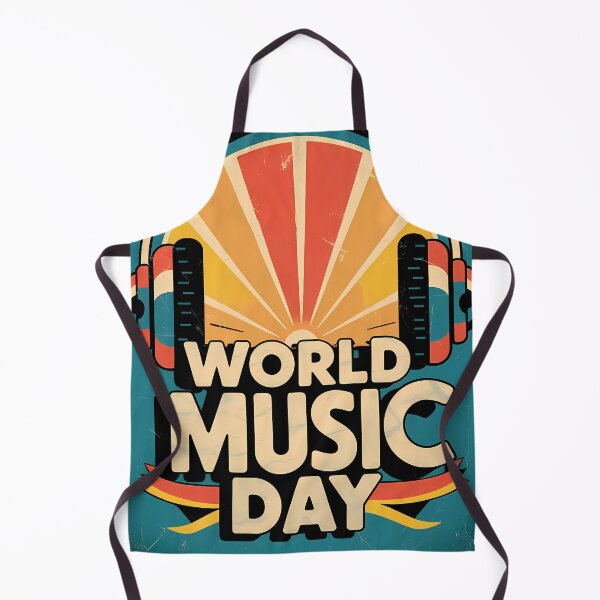 Item preview, Headphones & Sound Energy - Retro World Music Day designed and sold by Art-Arcade6.
