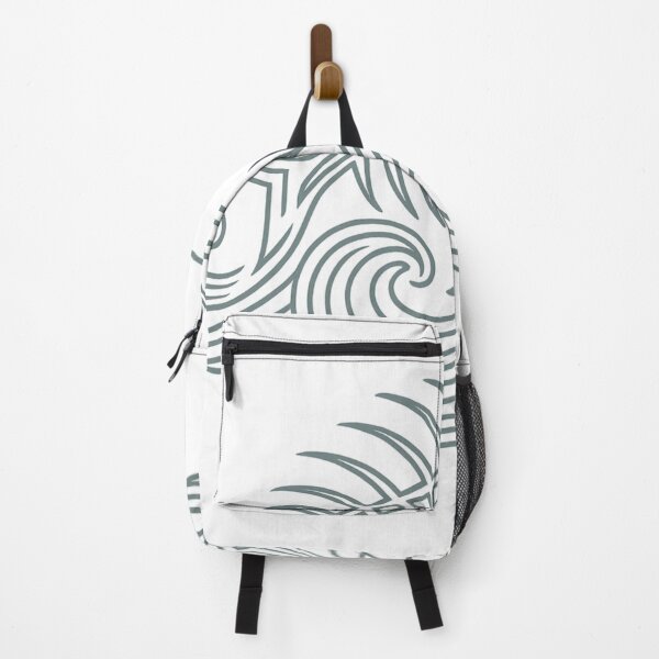 Item preview, Fish Skeleton on Waves – Minimalist Ocean Fishing Design designed and sold by Digal92.