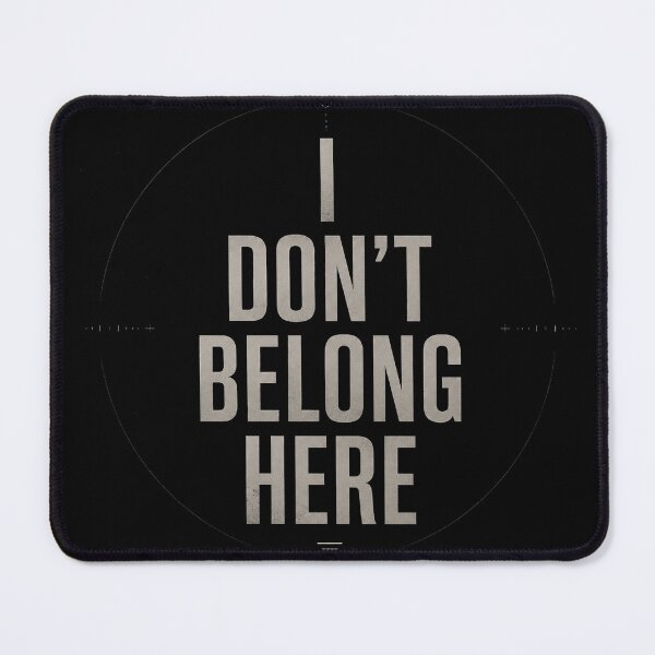 Item preview, I Dont Belong Here Introvert Minimal Dark Aesthetic designed and sold by the-dovlat.