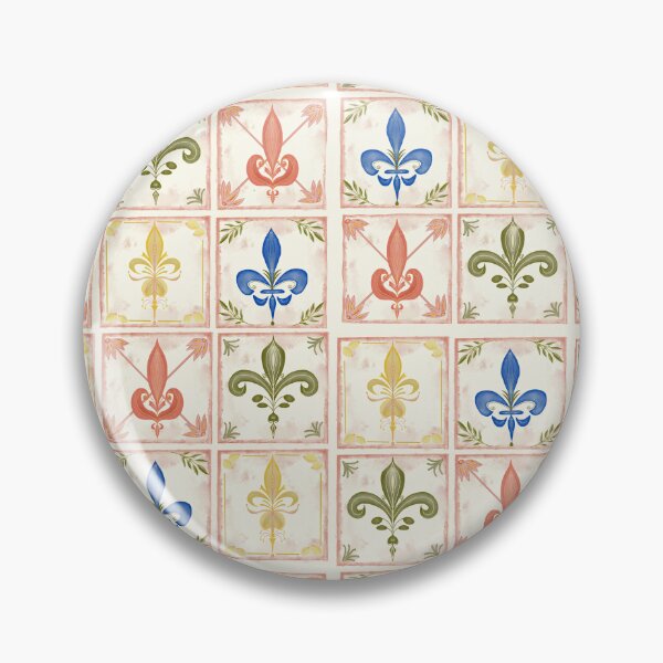 Item preview, Tuscan Summer - Fleur de Lis Tile designed and sold by FeeArtDesign.