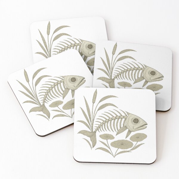 Item preview, Fish Skeleton in Reeds - Nature Lake Fishing Design designed and sold by Digal92.