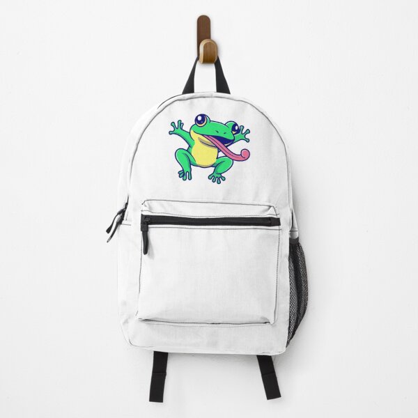 Item preview, Cute Green Frog with Long Tongue Catching Flies designed and sold by Heatltyyu.