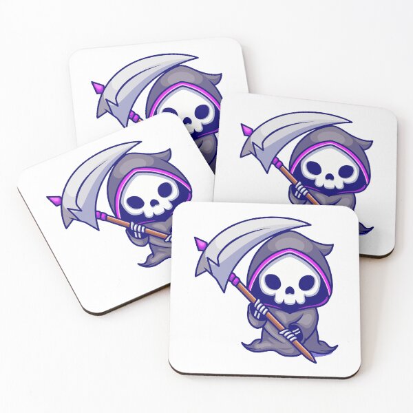 Item preview, Cute Grim Reaper Chibi Death with Scythe designed and sold by Heatltyyu.