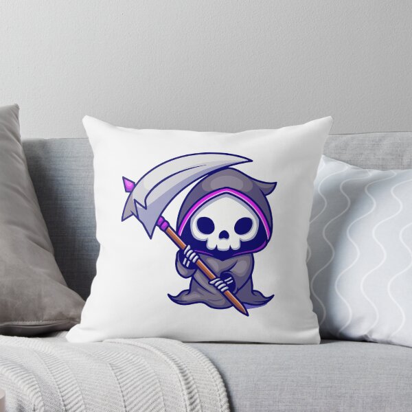 Item preview, Cute Grim Reaper Chibi Death with Scythe designed and sold by Heatltyyu.