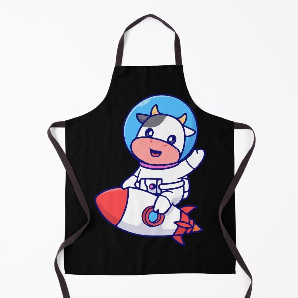 Item preview, Astronaut Cow Riding Rocket Ship to the Moon designed and sold by Heatltyyu.