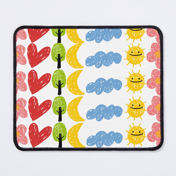 Item preview, Playful Kids Doodle Pattern Illustration designed and sold by Nikaandmom.