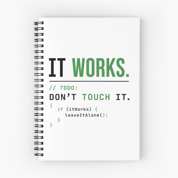 Item preview, It Works Dont Touch It Programmer Coding Funny designed and sold by the-dovlat.